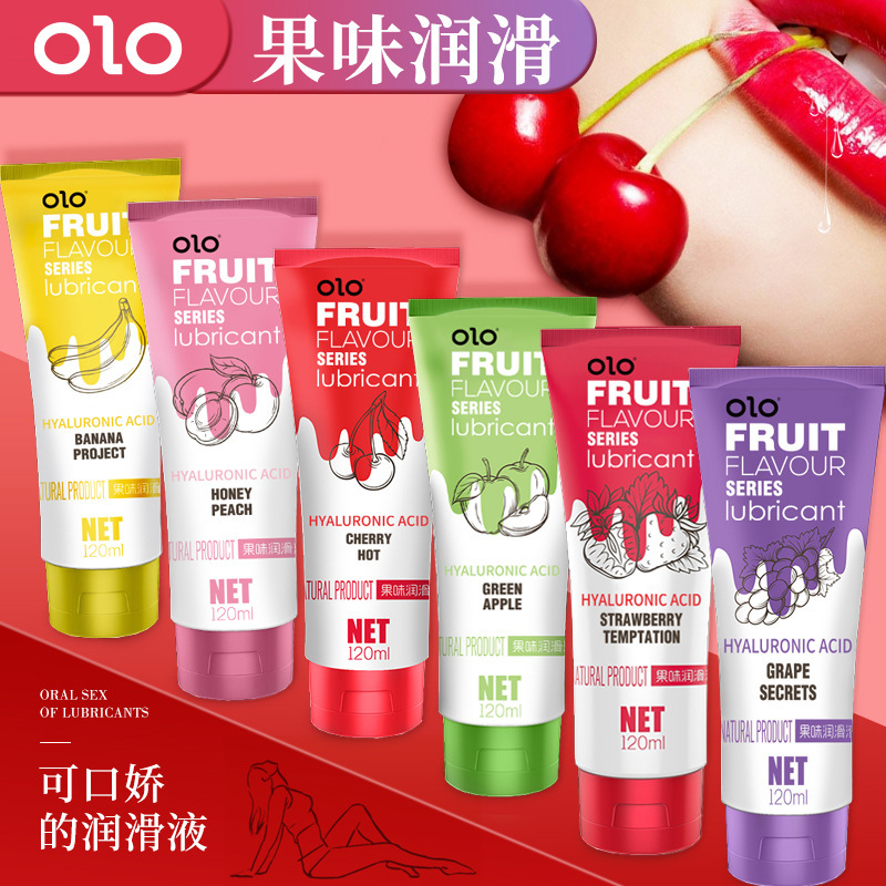 OLO lovestruck fruit can be imported into adult products strawberry cherry sexy couple sexual lubricant oil wholesale.